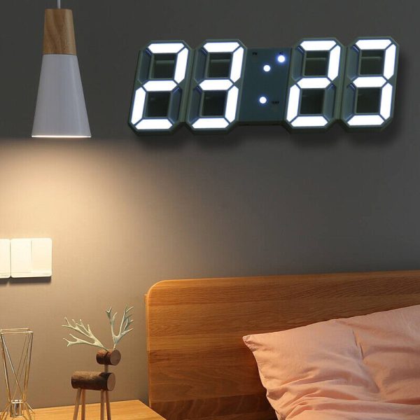 3D Display LED Digital Clock Electronic Clock Wall Hanging & Desk Clock - Image 2