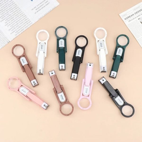 Magnifying Nail Clippers, Stainless Steel Nail Cutter - Image 3